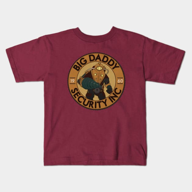 Big Daddy Security Inc Kids T-Shirt by Woah_Jonny